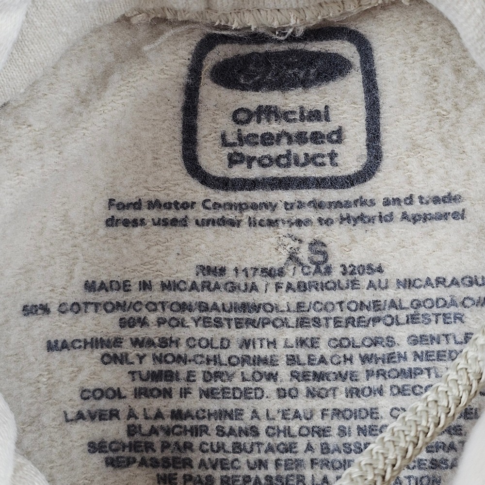 Ford‎ Bronco Hoodie Mens XS Beige Graphic Pullover Sweatshirt Licensed Good - Picture 6 of 7